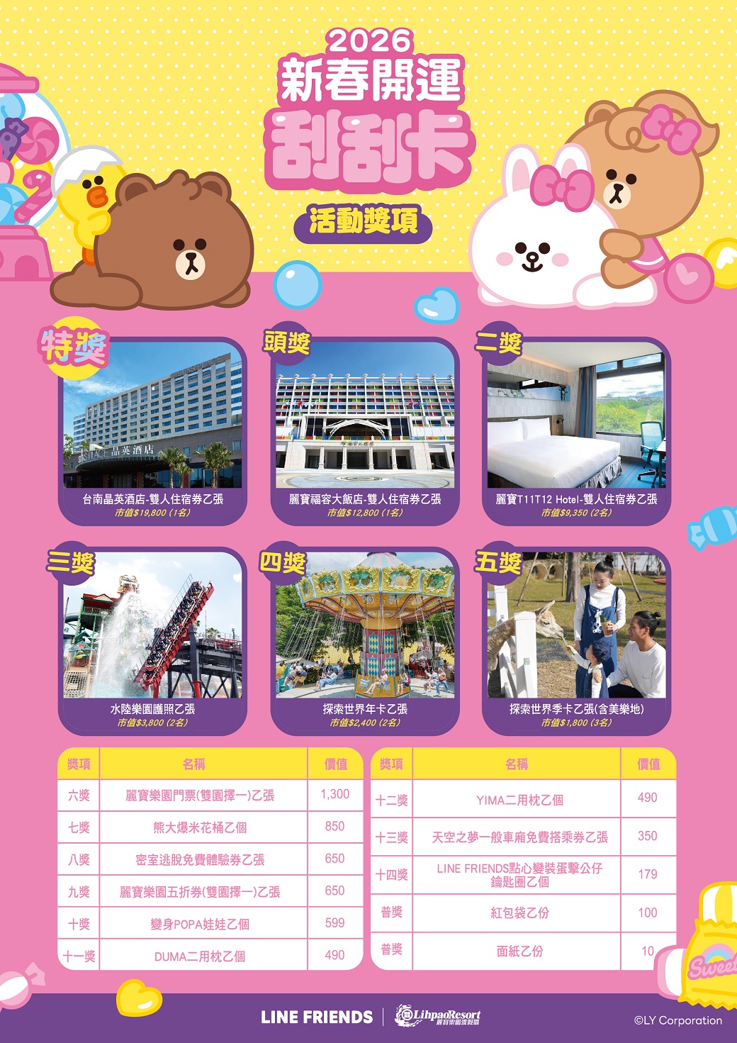 LINE FRIENDS 歡樂鎮民日（麗寶樂園兒童節）